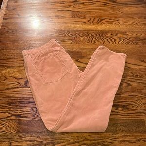 Pale pink J.Crew corduroy pants